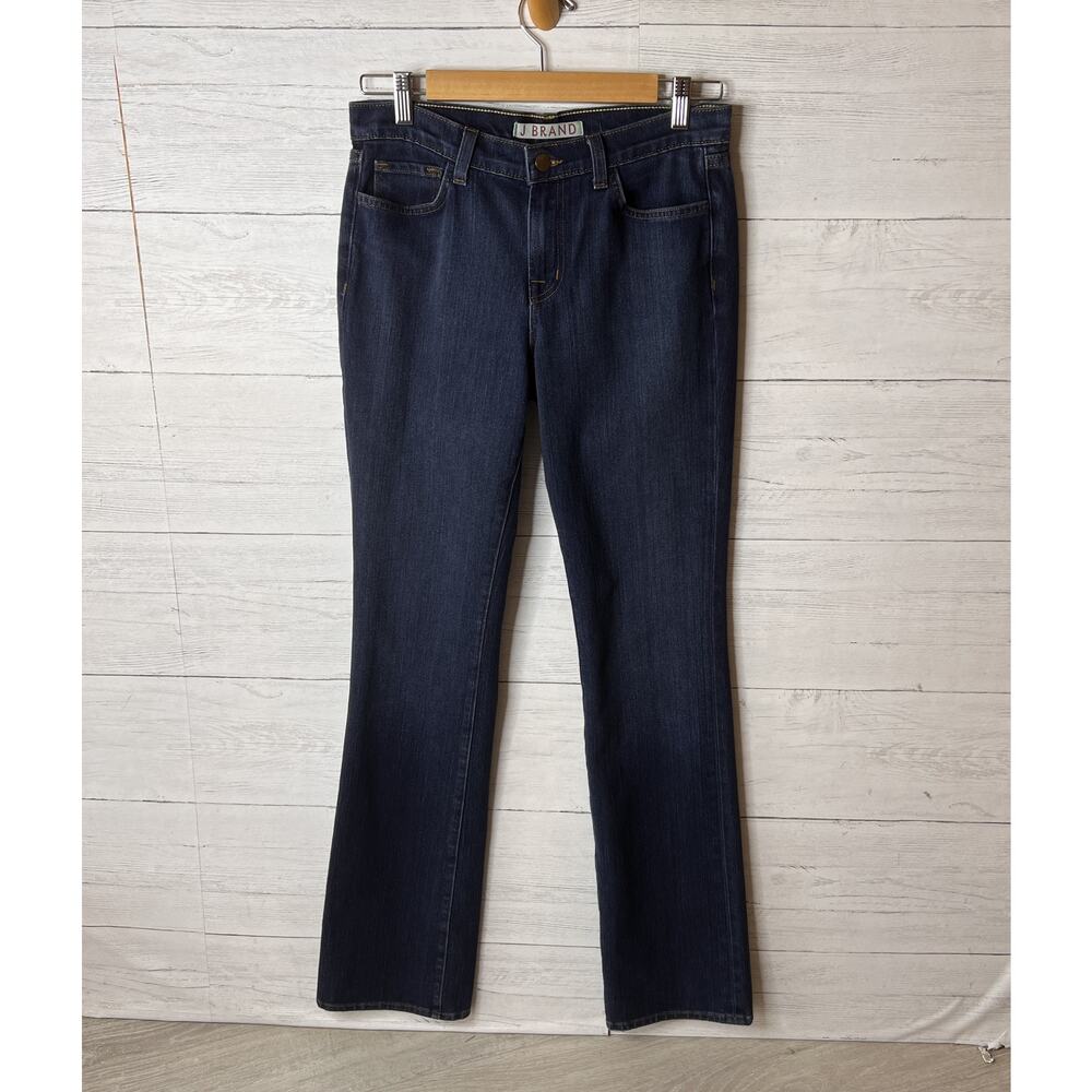 J Brand Jeans Womens Size 28 Dark Wash Straight Leg Cotton Blend Stretch - Picture 3 of 16